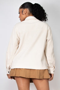 Creme Button Jacket