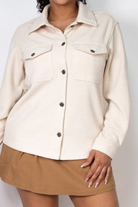 Creme Button Jacket