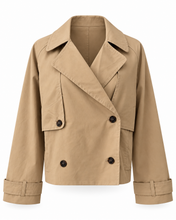 Load image into Gallery viewer, The Chelsea Cropped Trench Jacket
