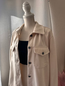 Creme Button Jacket