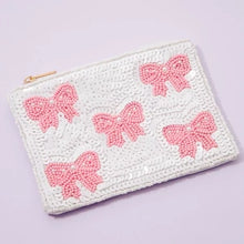 Load image into Gallery viewer, The Pretty in Bows Beaded Coin Purse

