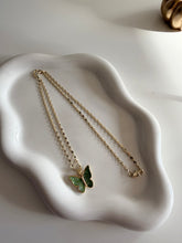 Load image into Gallery viewer, Emerald Butterfly Necklace
