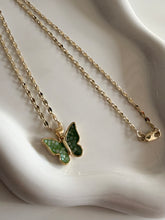Load image into Gallery viewer, Emerald Butterfly Necklace
