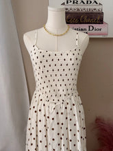 Load image into Gallery viewer, The Paris Polka Midi Dress (White)
