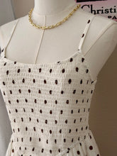 Load image into Gallery viewer, The Paris Polka Midi Dress (White)
