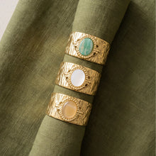 Load image into Gallery viewer, The Flora Textured Stone Ring
