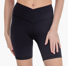 Load image into Gallery viewer, Cross Over Waist Biker Shorts
