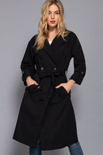 Load image into Gallery viewer, The London Trench Coat (Black)
