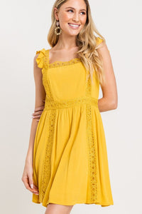 Crotchet Lace Mini Dress