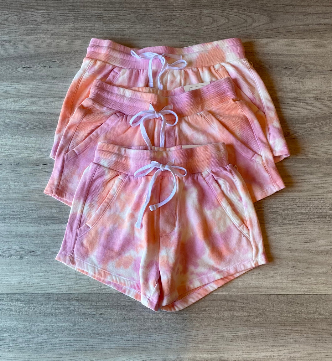 Pink Tie-Dye Moment Shorts